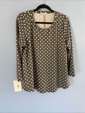 FOR the Polka Dot Lover! Gray with White Polka Dots by Green Envelope